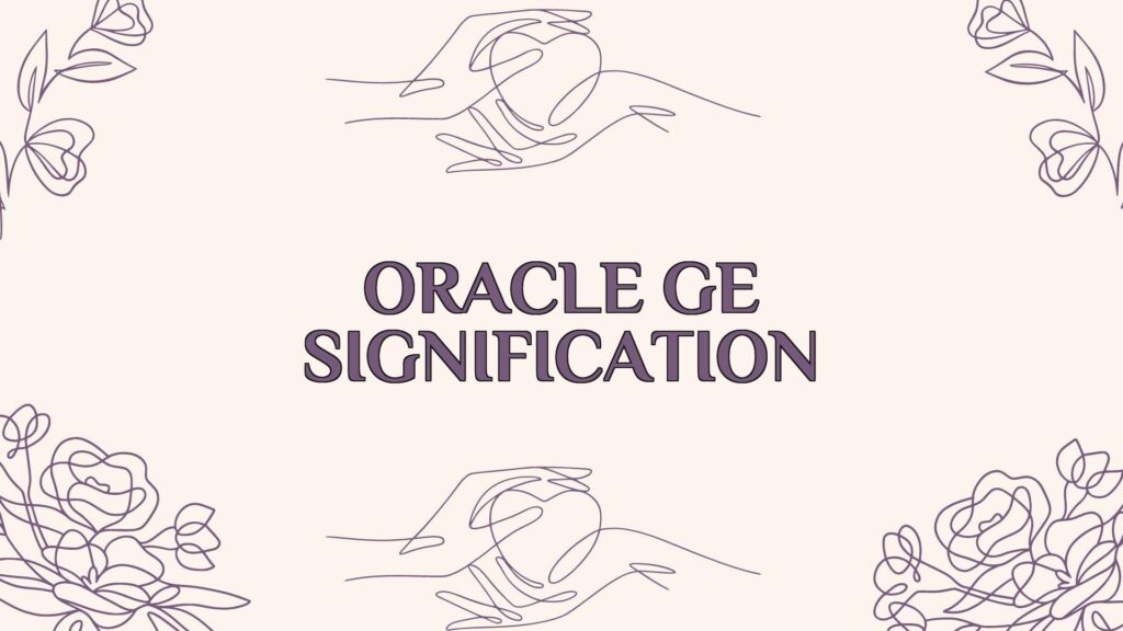 découvrez comment utiliser oracle gé pour connaître la signification et l'origine de votre prénom de manière simple et rapide.