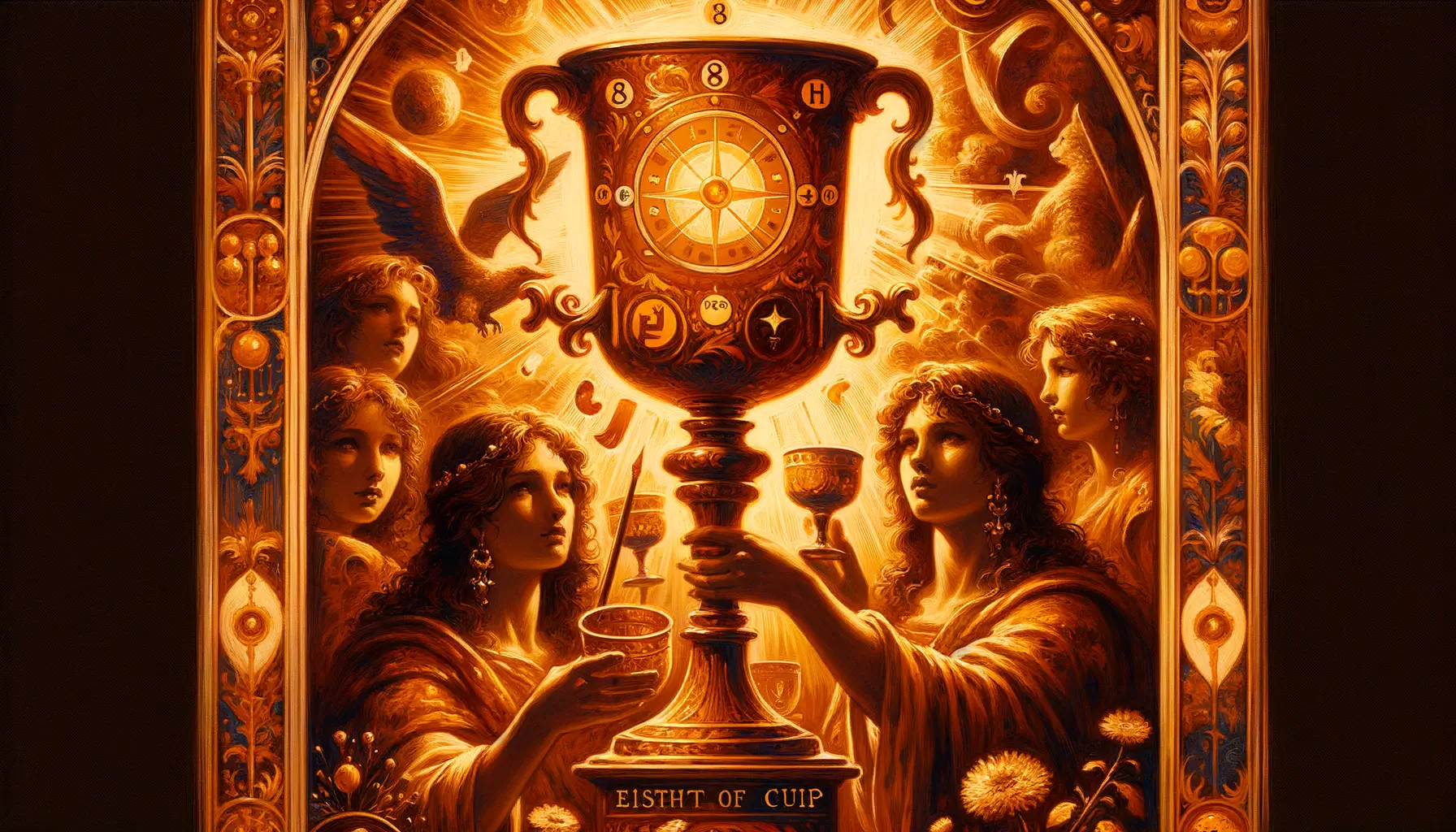 découvrez la signification des coupes dans le tarot et comprenez comment ces cartes reflètent les émotions, les relations et l'intuition dans vos tirages.