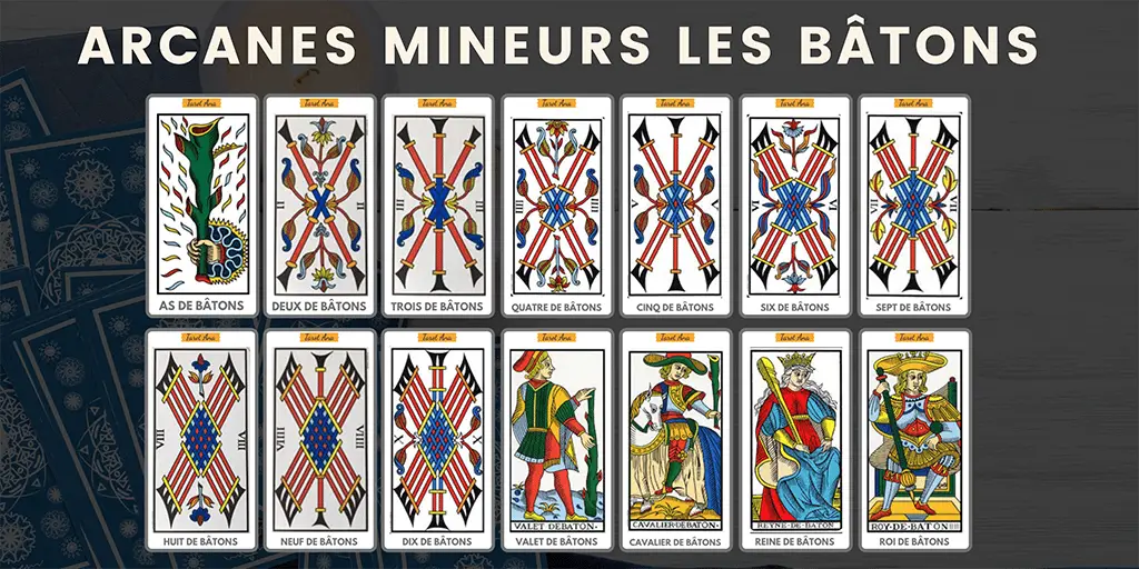 découvrez la signification des bâtons en tarot, symboles d'énergie, de créativité et d'action pour mieux interpréter vos tirages.